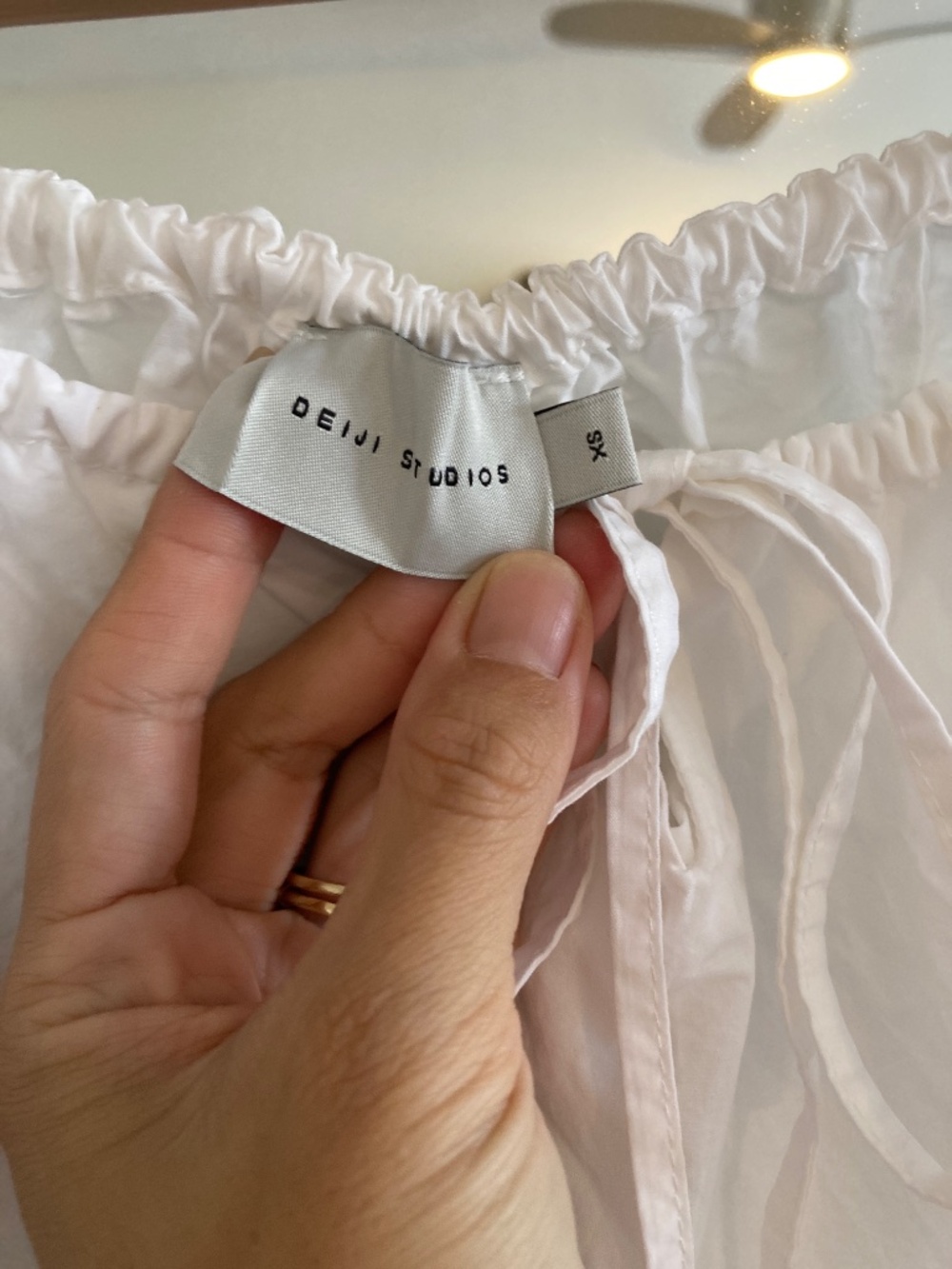 Deiji studios cotton poplin the bow dress white - Picture 2 of 4